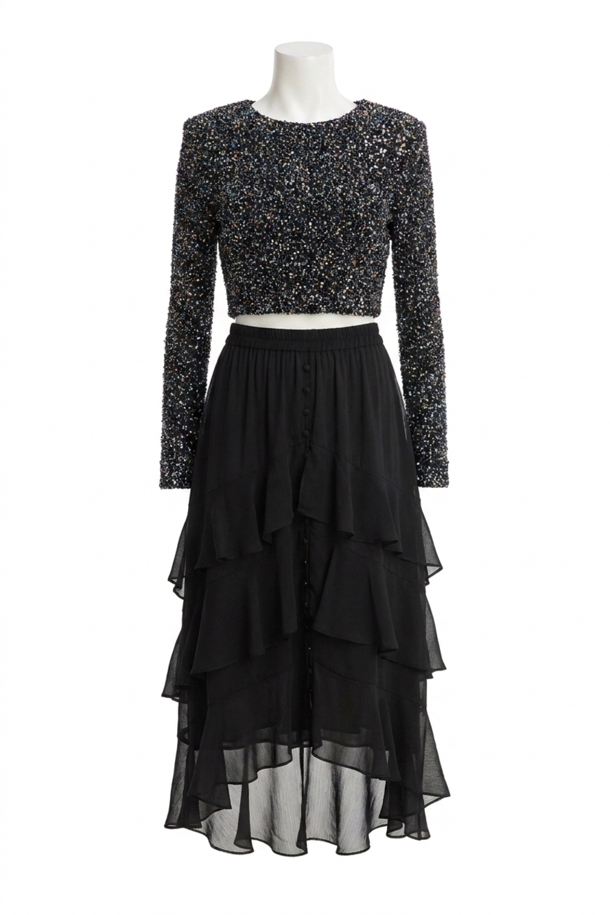 NEW ALLISON NEW YORK rory top in black